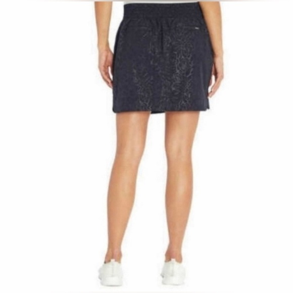 Orvis Black Rose Embossed Print Golf Skirt/Skort Sz Small - Picture 3 of 13